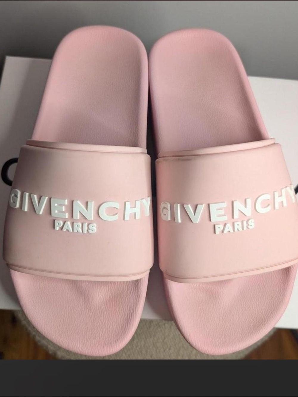 Givenchy Pink Logo Slide Sandals - Women's Authentic size 40 in women